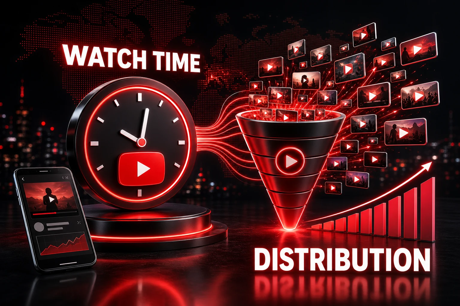 Watch time metric driving YouTube algorithmic distribution