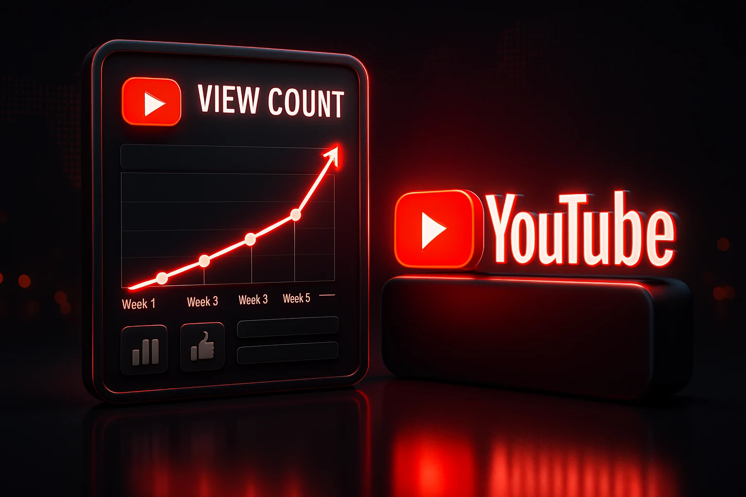 Growth chart showing a 5.1x increase in YouTube Shorts views over five weeks